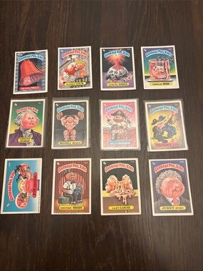 Garbage Pail Kids Trading Card Set - Multi-Color Vintage 1985 set of 12